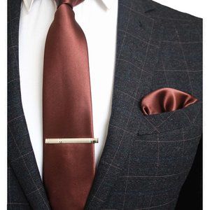 Mens Solid Color Formal Necktie